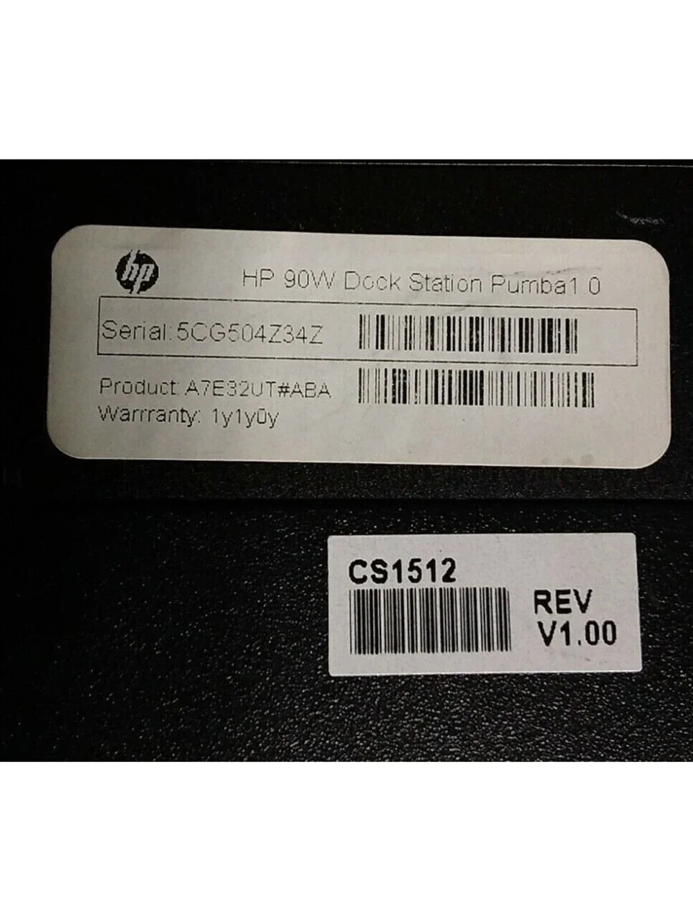 HP A7E32UT 90W Docking Station ProBook 640 645 650 655 G1 G2 DisplayPort Tested